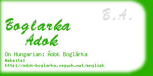 boglarka adok business card