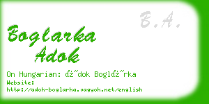 boglarka adok business card